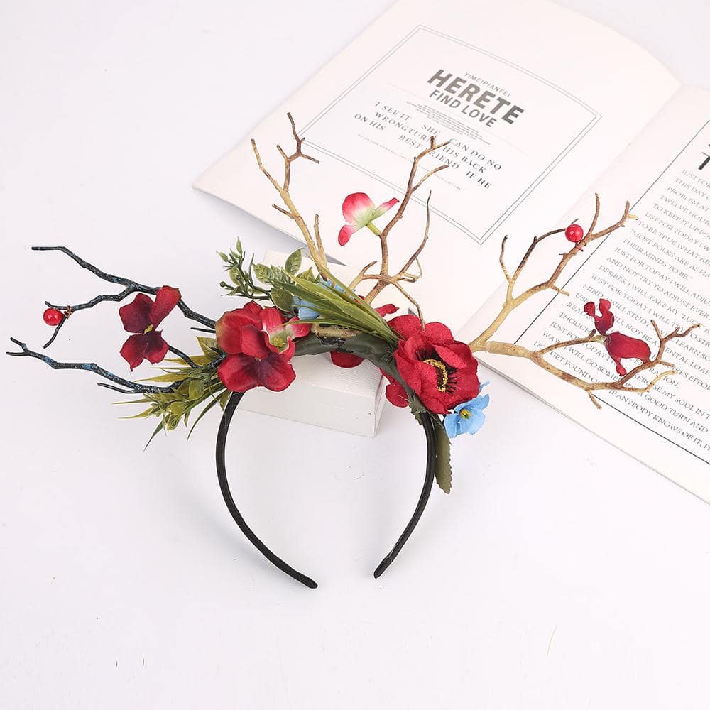 1 băng đô trang trí hoa phong cách Boho cho nữ, để trang trí - Nhiều màu - Xem 1