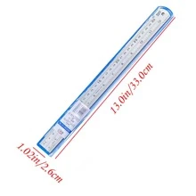 1pc Stainless Steel Ruler
