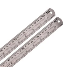 1pc Stainless Steel Ruler