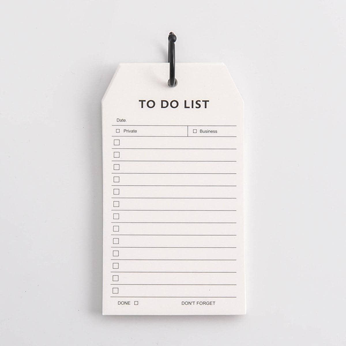 1pc White Daily Schedule Memo Pad, Portable Creative Planner For Household - White - View 1
