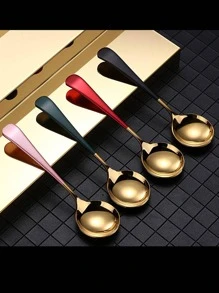 1 Muỗng Inox Có Bộ Đồ Ăn Di Động Màu Sắc Ngẫu Nhiên Cho Hộ Gia Đình - Nhiều màu - Xem 8