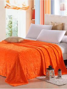 1入組素色橘色舒服的編織織物睡眠適用於家庭 - 橘色 - 查看 3