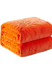 1入組素色橘色舒服的編織織物睡眠適用於家庭 - 橘色 - 查看 1