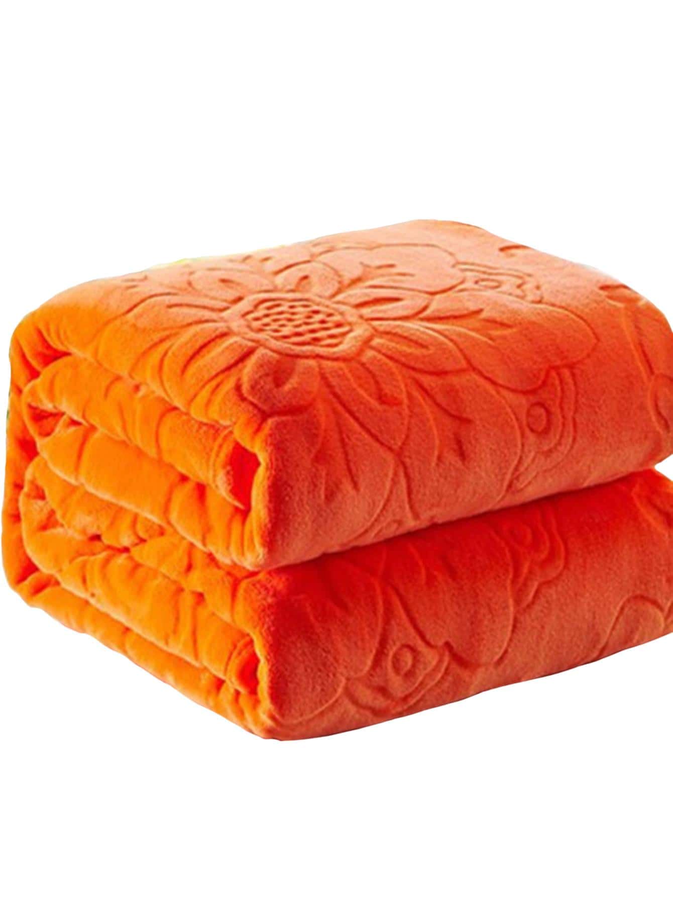 1入組素色橘色舒服的編織織物睡眠適用於家庭 - 橘色 - 查看 1