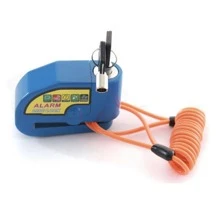Bloqueo De Freno De Disco Alarma Impermeable Moto Y Bici - Azul - Ver 1