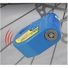Bloqueo De Freno De Disco Alarma Impermeable Moto Y Bici - Azul - Ver 3
