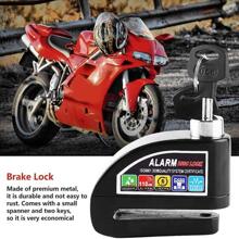 Bloqueo De Freno De Disco Alarma Impermeable Moto Y Bici - Azul - Ver 5