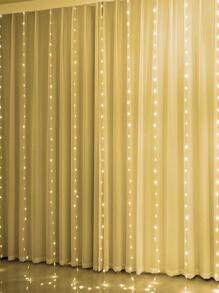 1 pièce 3M 100/200/300 LED Rideau Guirlande Lumineuse, Lumières Décoratives De Rideau Alimentées Par USB Avec 8 Modes D'éclairage Et Télécommande. Convient Pour La Chambre, La Fête, La Décoration Murale Blanche Et Les Décorations De Fête Comme Noël, Halloween, Action De Grâce Et La Rentrée Scolaire.
