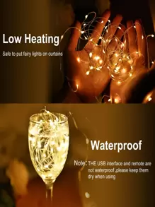 1 pièce 3M 100/200/300 LED Rideau Guirlande Lumineuse, Lumières Décoratives De Rideau Alimentées Par USB Avec 8 Modes D'éclairage Et Télécommande. Convient Pour La Chambre, La Fête, La Décoration Murale Blanche Et Les Décorations De Fête Comme Noël, Halloween, Action De Grâce Et La Rentrée Scolaire.