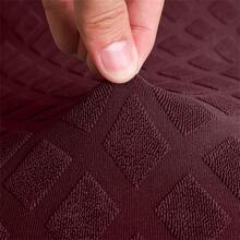 1 Bộ Bọc Ghế Co Giãn Chắc Chắn, Bọc Ghế Polyester Màu Burgundy Cho Ghế Văn Phòng - Màu Đỏ Sâu - Xem 5
