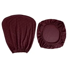 1 Bộ Bọc Ghế Co Giãn Chắc Chắn, Bọc Ghế Polyester Màu Burgundy Cho Ghế Văn Phòng - Màu Đỏ Sâu - Xem 4