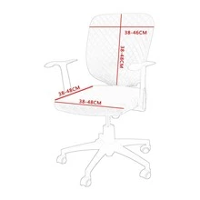 1 Bộ Bọc Ghế Co Giãn Chắc Chắn, Bọc Ghế Polyester Màu Burgundy Cho Ghế Văn Phòng - Màu Đỏ Sâu - Xem 8