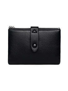 Pequena carteira de PU macia para senhoras, carteira fina com duas dobras, porta-cartões de crédito, dinheiro portátil, trabalhadores de colarinho branco, para homens, faculdade, trabalho, negócios, deslocamento, escritório, para aniversário, para casal, para presente de aniversário, no dia dos namorados, presente, presentes, para professores, para mulheres, carteira, bolsa, carteira, pequena carteira