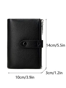 Pequena carteira de PU macia para senhoras, carteira fina com duas dobras, porta-cartões de crédito, dinheiro portátil, trabalhadores de colarinho branco, para homens, faculdade, trabalho, negócios, deslocamento, escritório, para aniversário, para casal, para presente de aniversário, no dia dos namorados, presente, presentes, para professores, para mulheres, carteira, bolsa, carteira, pequena carteira