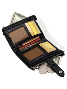 Pequena carteira de PU macia para senhoras, carteira fina com duas dobras, porta-cartões de crédito, dinheiro portátil, trabalhadores de colarinho branco, para homens, faculdade, trabalho, negócios, deslocamento, escritório, para aniversário, para casal, para presente de aniversário, no dia dos namorados, presente, presentes, para professores, para mulheres, carteira, bolsa, carteira, pequena carteira