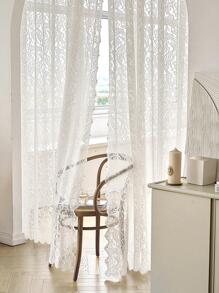 Rèm Cửa Ren - trắng - Xem 5