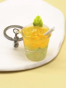 Beverage Cup Charm Keychain - Multicolor - View 2