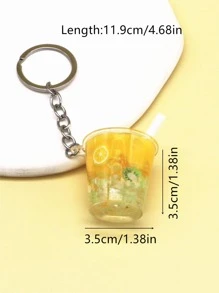 Beverage Cup Charm Keychain - Multicolor - View 4