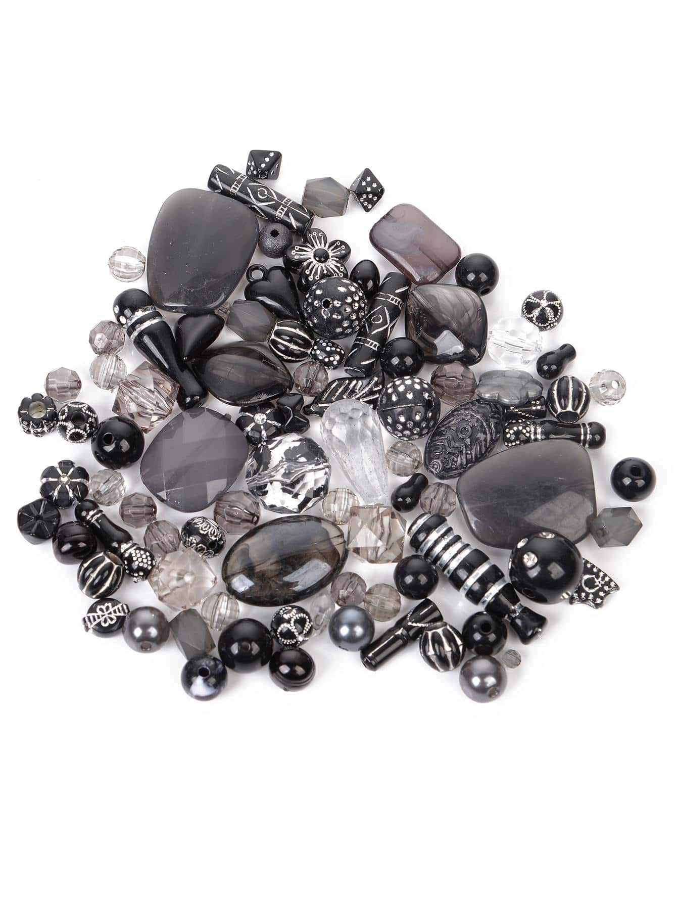 20g/set Creative PMMA Ball DIY Bead For Women For DIY Jewelry Making - Black - View 1