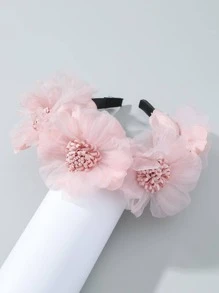 1 chiếc băng đô thời trang màu hồng dành cho nữ, họa tiết hoa/hoa lá, phụ kiện tóc phong cách Boho, thích hợp cho ngày Valentine, băng đô cài tóc, phụ kiện đội đầu. - Hồng - Xem 2