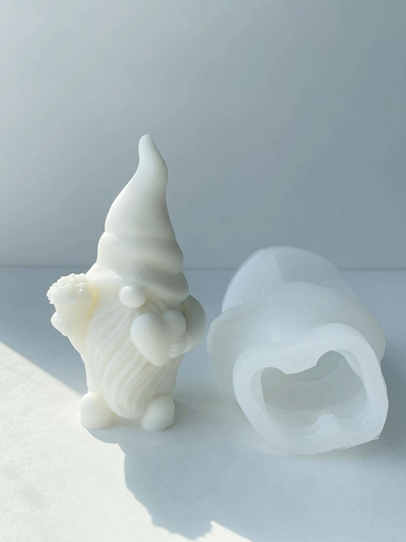 1pc Conch Shaped Candle Mold - White - View 1