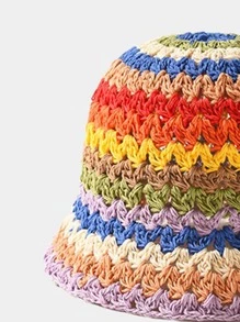 Color Block Bucket Hat - Multicolor - View 3