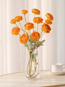 朵人造花，每朵 4 朵牡丹，現代簡約北歐風格，適合婚禮裝飾和家居裝飾。 - 橘色 - 查看 1