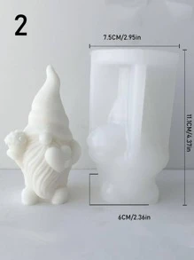 1pc Conch Shaped Candle Mold - White - View 5