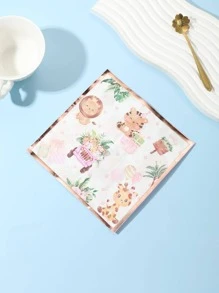 30 piezas Servilleta desechable con estampado de dibujos animados - Multicolor - Ver 3