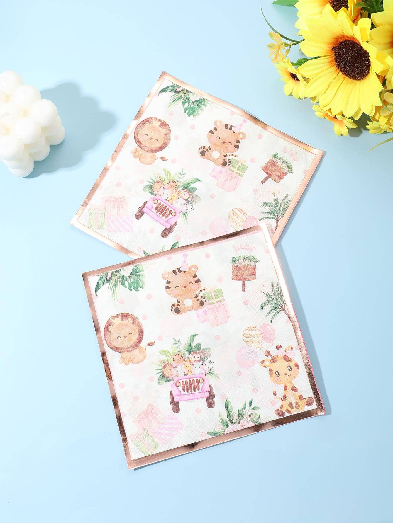 30 piezas Servilleta desechable con estampado de dibujos animados - Multicolor - Ver 1