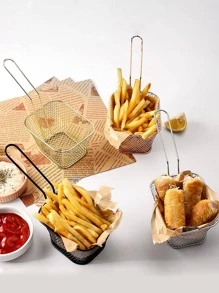 1pc Fries Basket - Black - View 5