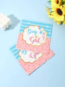 24pcs Baby Shower Party Disposable Napkin,Christmas - Multicolor - View 1