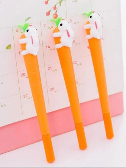 1入組胡蘿蔔設計中性筆