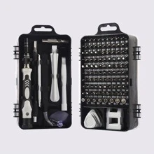 115 chiếc Ô tô/xe hơi Độ chính xác Cái vặn vít Công cụ sửa chữa Bộ dụng cụ , Đa chức năng Đồng hồ điện tử Cái vặn vít Bộ , Đồng hồ Điện thoại di động Tháo gỡ Sửa chữa Cái vặn vít Công cụ - màu đen - Xem 4