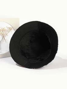 1入組中性字母圖形時尚漁夫帽春季 - 彩色 - 查看 3