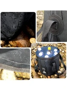 1 pieza Cubo de agua 20L exterior plegable - Negro - Ver 3