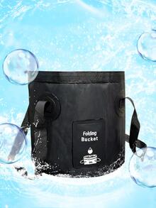 1 pieza Cubo de agua 20L exterior plegable - Negro - Ver 7