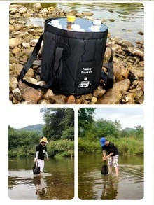 1 pieza Cubo de agua 20L exterior plegable - Negro - Ver 4