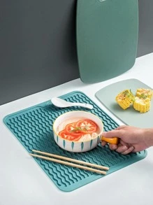 1pc Silicone Dish Drying Mat