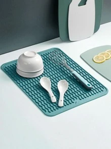 1pc Silicone Dish Drying Mat