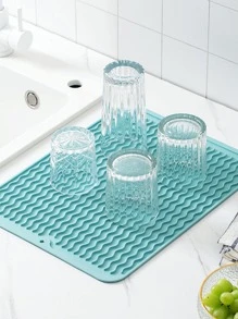 1pc Silicone Dish Drying Mat