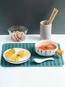 1pc Silicone Dish Drying Mat