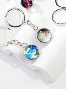 11pcs Men Planet Charm Keychain Casual Car Accessories Bag Charm Backpack For School Cute Goth Y2k
