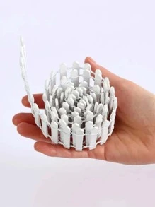 1pc Fence Shaped Decorative Garden Stake - White - View 4