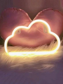 1pc Led Cloud Shaped Neon Light With Hooks To Hang On Wall, USB And Battery Powered Cloud Design Neon Sign Light, Suitable For Table Decor,Bedroom Decor,Baby Room Wall Decor, Wedding Party Decor,Student Dormitories Decor,Game Room Decor, Birthday Gifts For Friends,Christmas Gift - Yellow - View 9