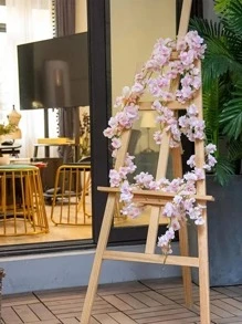 1 Nhân Tạo Hoa Dây Leo, Nhựa Hiện Đại Vòng Hoa Giả Cho Đám Cưới, Trang Trí Nhà Cửa - Màu Hồng baby - Xem 5