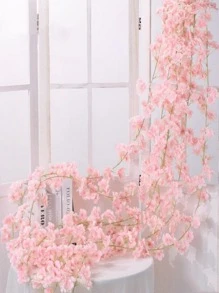 1 Nhân Tạo Hoa Dây Leo, Nhựa Hiện Đại Vòng Hoa Giả Cho Đám Cưới, Trang Trí Nhà Cửa - Màu Hồng baby - Xem 6
