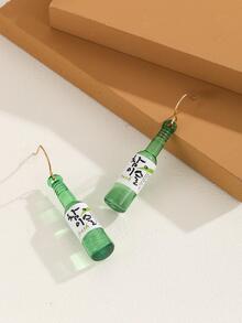 Pendientes colgantes de botella - Verde - Ver 5