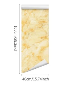 1 pieza Pegatina impermeable para cocina con patrón de mármol - Multicolor - Ver 2