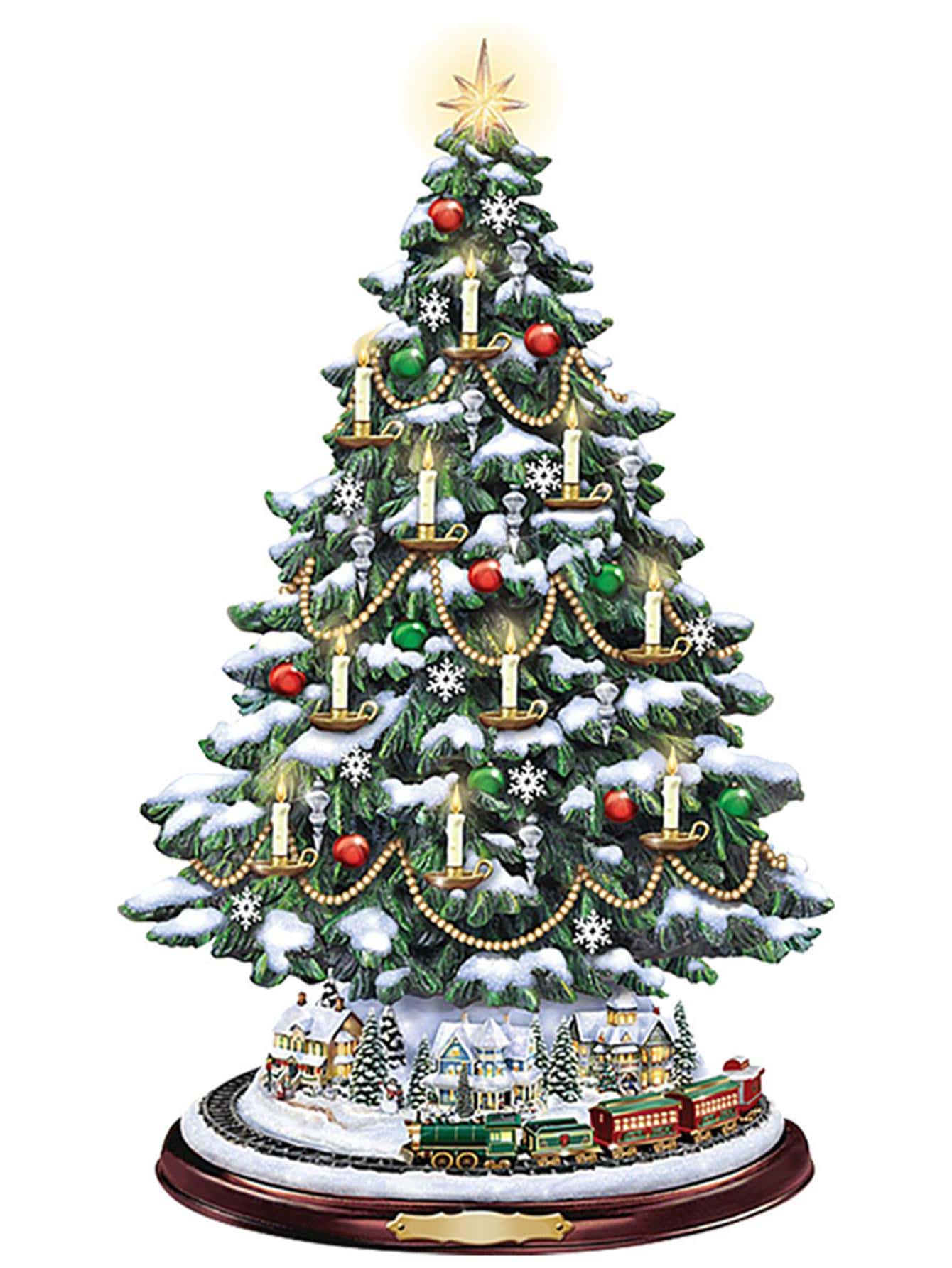 1pc Christmas Tree Shaped Crystal Sticker, Window/pvc Wall Decor For Christmas - Multicolor - View 1